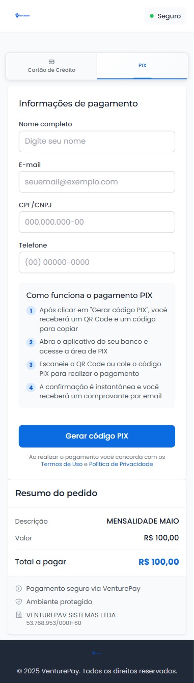 Link de Pagamento no Celular